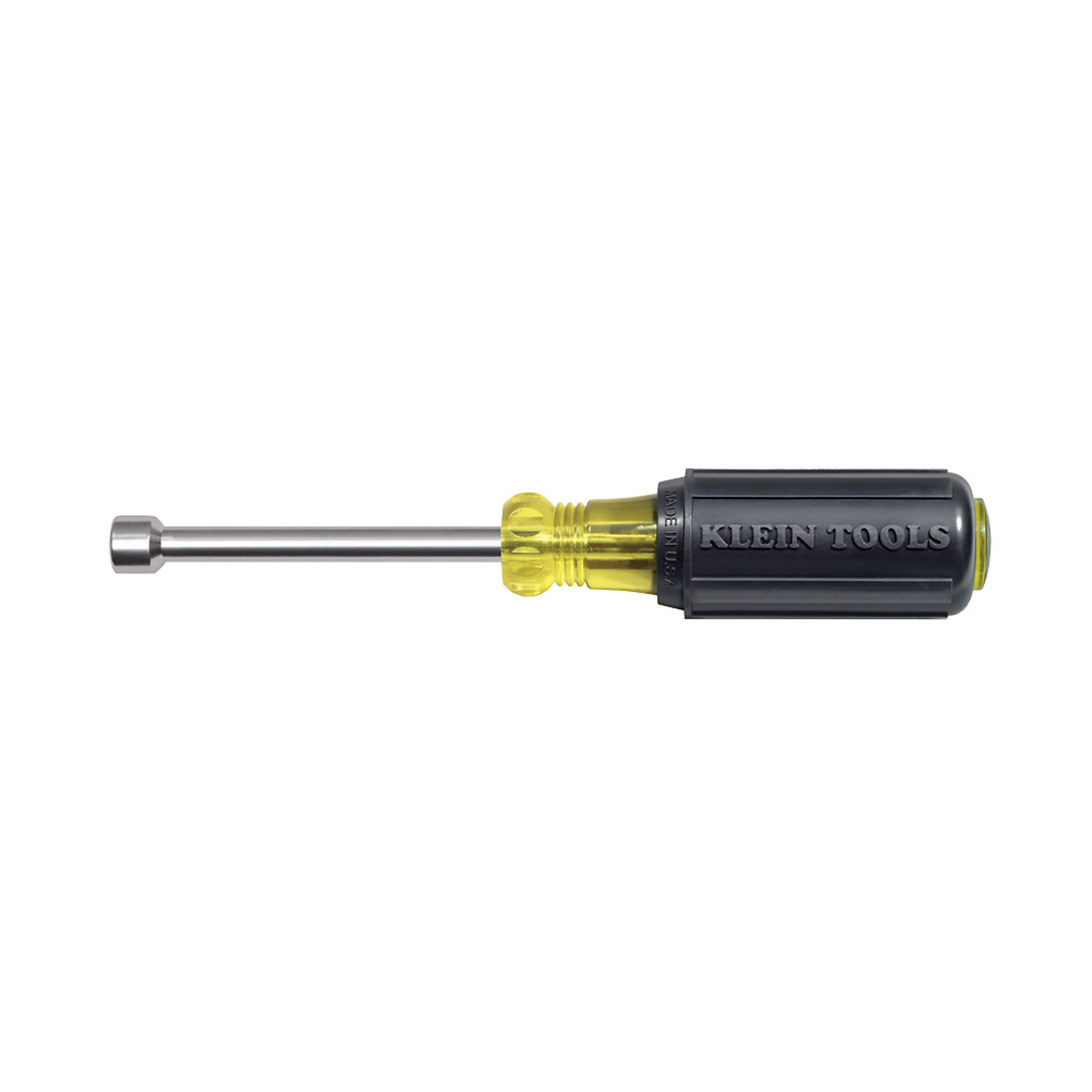 Klein Tools Nut Driver — 5/16in., Hollow Shaft, Magnetic Tip, Cushion-Grip Handle, Model# 630-5/16M